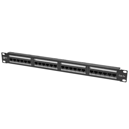 Коммутационная панель SNR, 19" неэкранированная, 1U, 24 порта, cat.5e, (только панель, без упаковки и комплектующих)